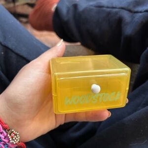 Yellow Woodstock Storage Box